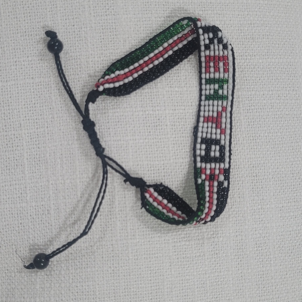 Beaded Bracelet with Adjustable Closure